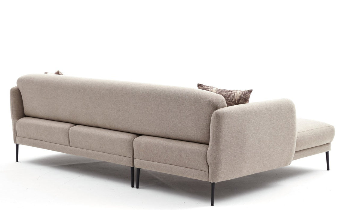 Coltar Extensibil Asi Home Venus L, Crem, 265X80X163cm