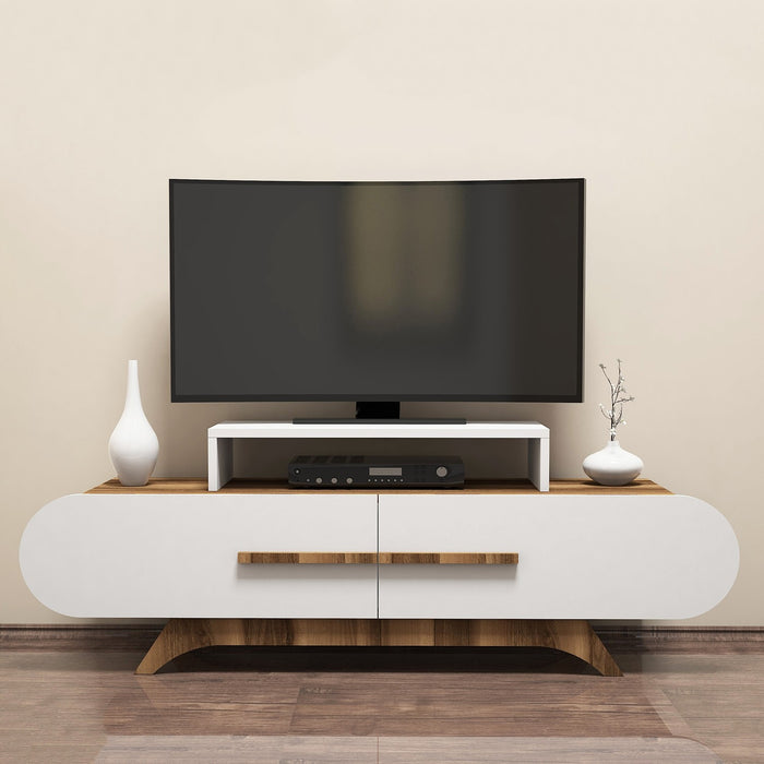 Comoda TV Asi Home Rose - Nuc/Alb, 145 x50 x37cm