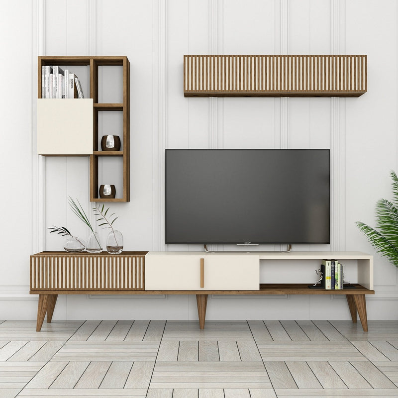 Comoda TV Asi Home Milan, 180 cm,  180 cm x 40 cm,  48 cm x 35 cm,  20 cm, Nuc,
Crem