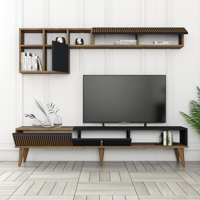 Comoda TV Asi Home Milan, 180 cm,  180 cm x 40 cm,  48 cm x 35 cm,  20 cm, Nuc,
Antracit