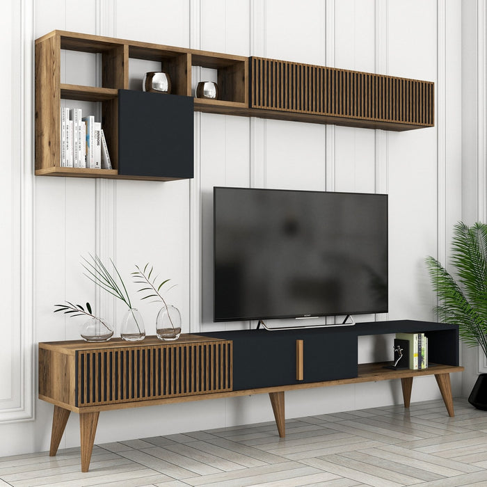 Comoda TV Asi Home Milan, 180 cm,  180 cm x 40 cm,  48 cm x 35 cm,  20 cm, Nuc,
Antracit