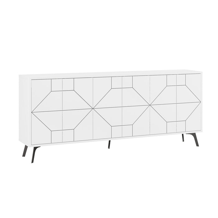 Consola Asi Home Dune 183 - White, Alb, 184 x77 x35 cm