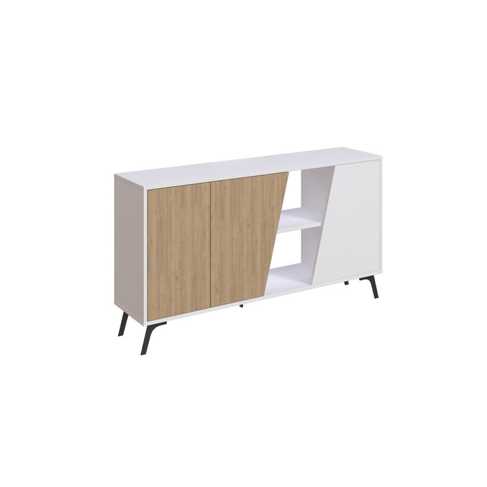 Consola Asi Home Fione 150 - Oak, White, Stejar/
Alb, 150 x82 x35 cm