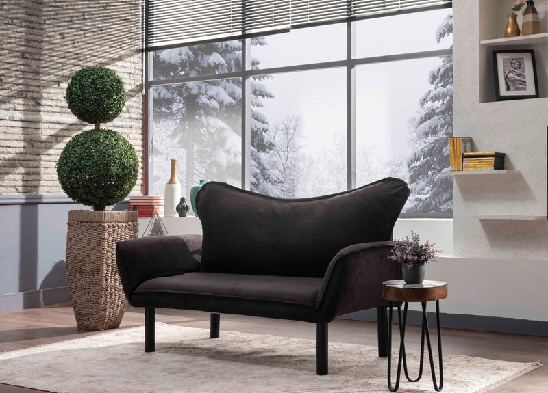 Canapea extensibila 2 locuri Chatto  Black