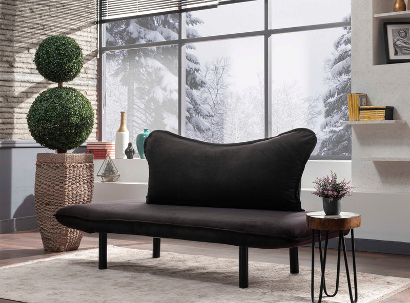 Canapea extensibila 2 locuri Chatto  Black