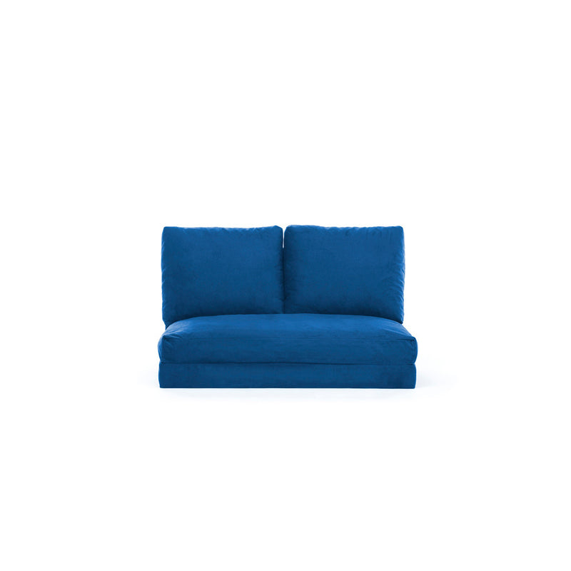Canapea Extensibila 2 Locuri Asi Home Taida - Blue, 120  | 120 X62  | 13 X68  | 185 cm