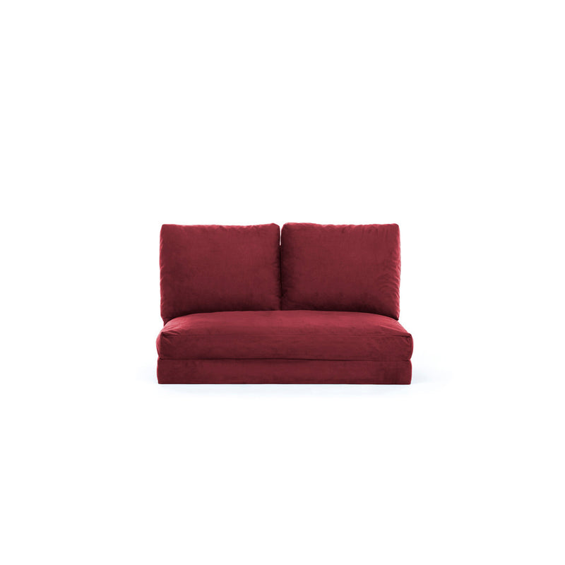 Canapea extensibila 2 locuri Asi Home Taida Maroon, 68 cm X 120 cm, Maro