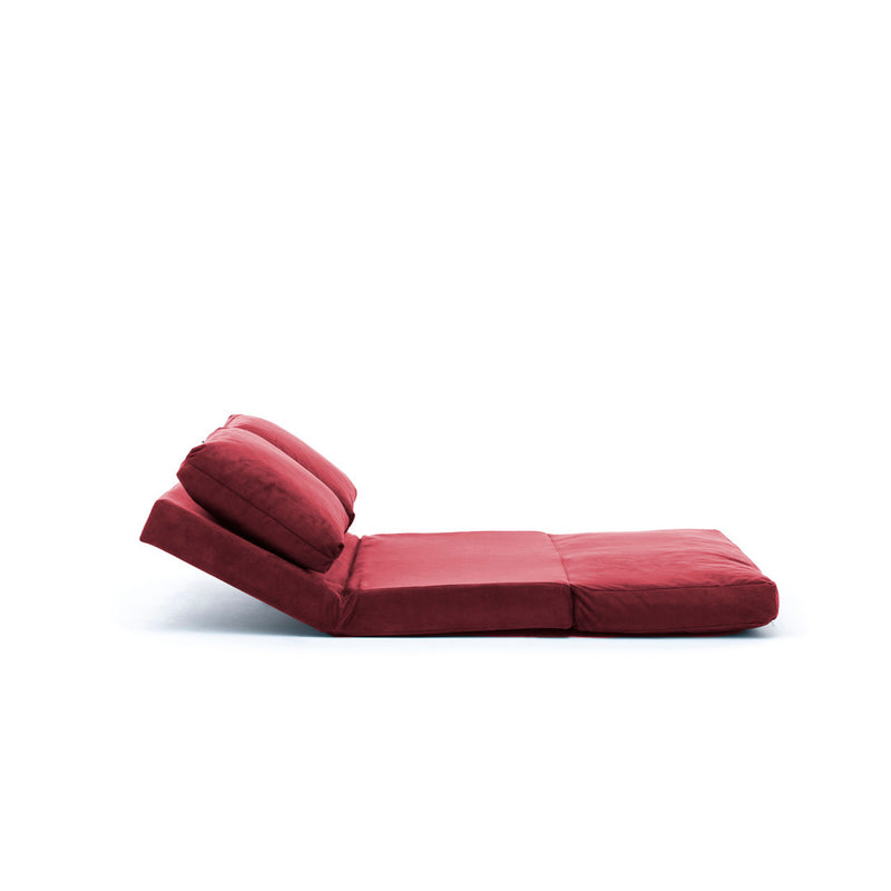 Canapea extensibila 2 locuri Asi Home Taida Maroon, 68 cm X 120 cm, Maro