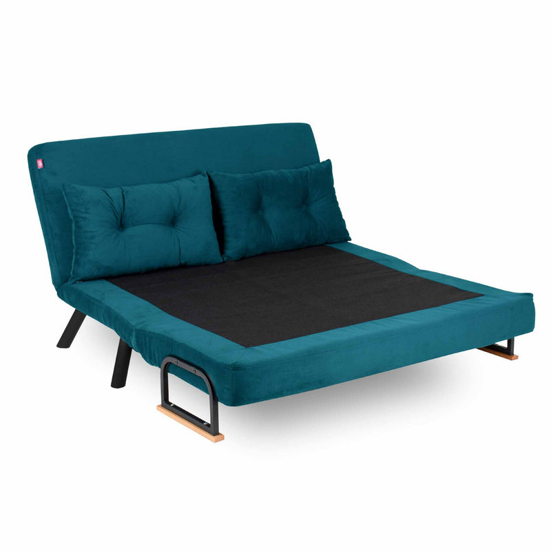 Canapea extensibila 2 locuri Sando Petrol Green
