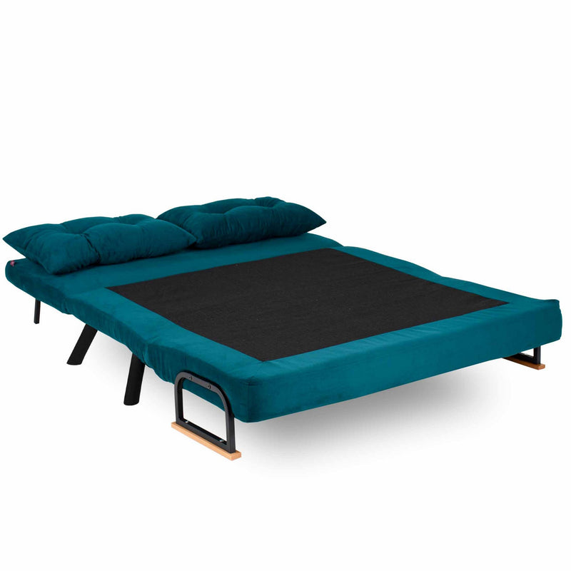 Canapea extensibila 2 locuri Sando Petrol Green