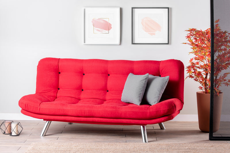 Canapea Extensibila 3 locuri Misa  Red