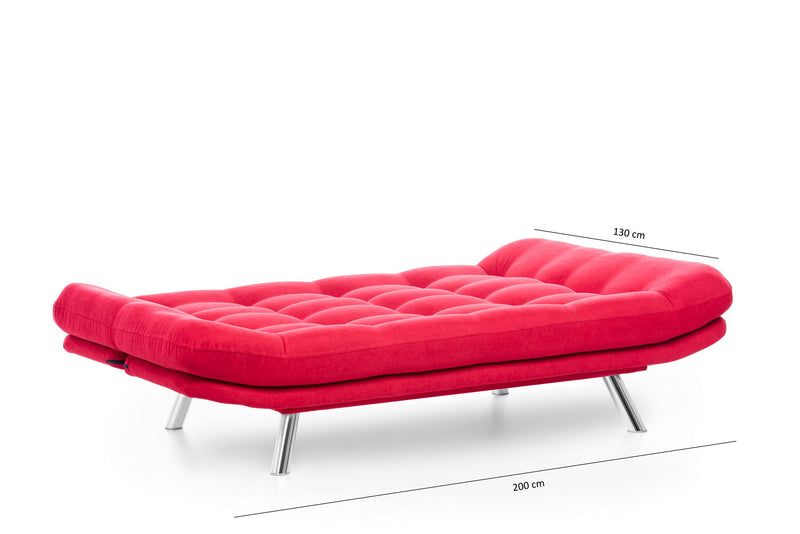 Canapea Extensibila 3 locuri Misa  Red
