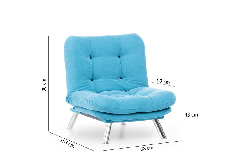 Fotoliu Misa Solo  Turquoise