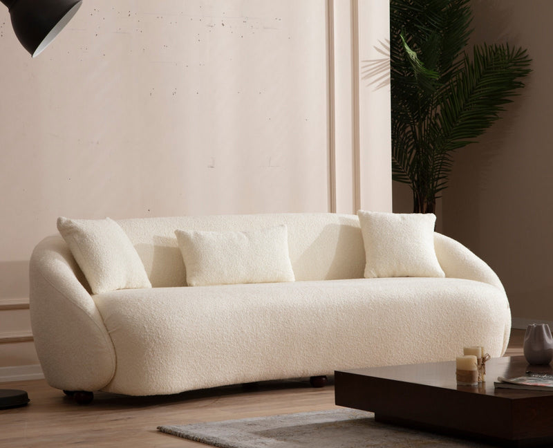 Canapea 3 locuri Napoli Bouclette Cream