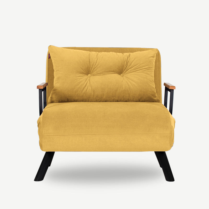 Canapea Extensibila Single Asi Home Sando, Mustard