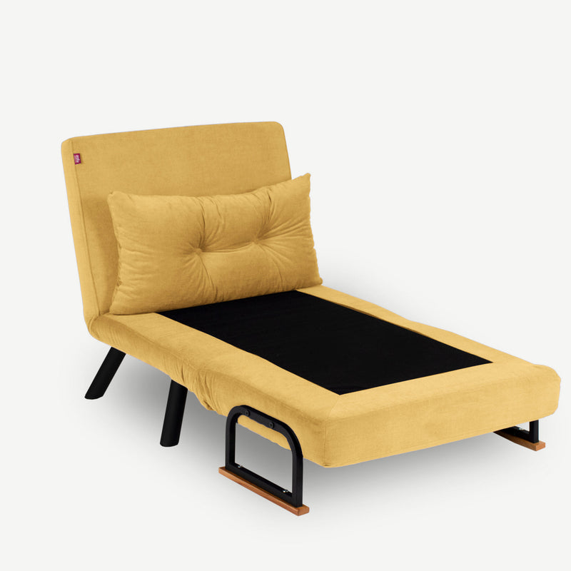 Canapea Extensibila Single Asi Home Sando, Mustard