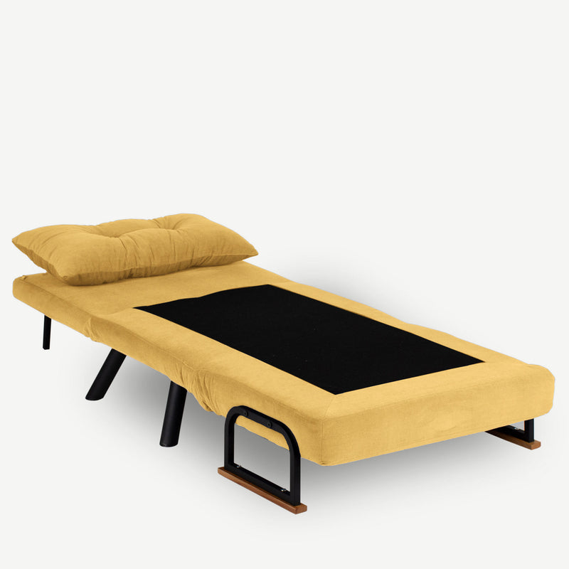 Canapea Extensibila Single Asi Home Sando, Mustard