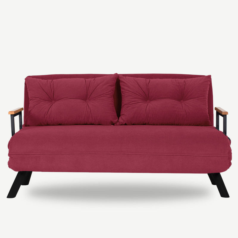 Canapea extensibila 2 locuri Sando Maroon