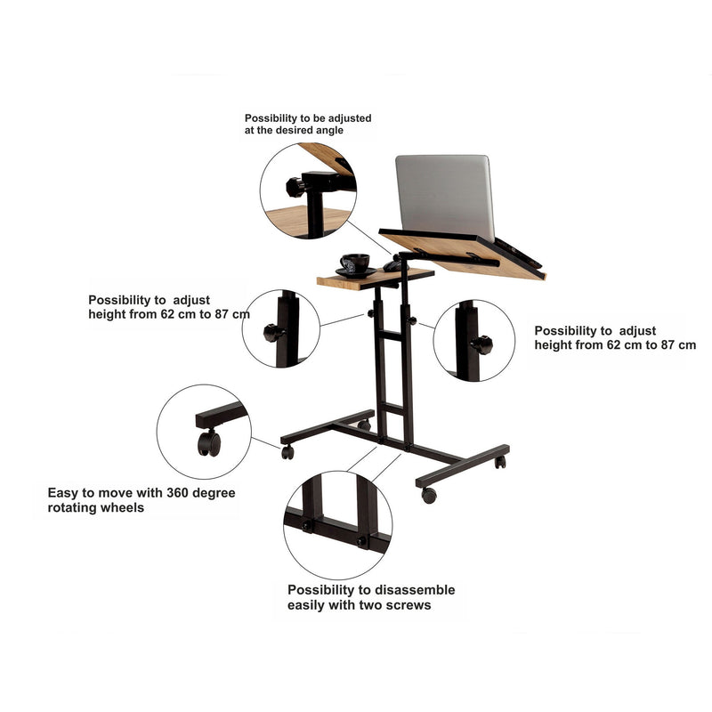 Stand Masuta Laptop Asi Home Glen 768 - Atlantic