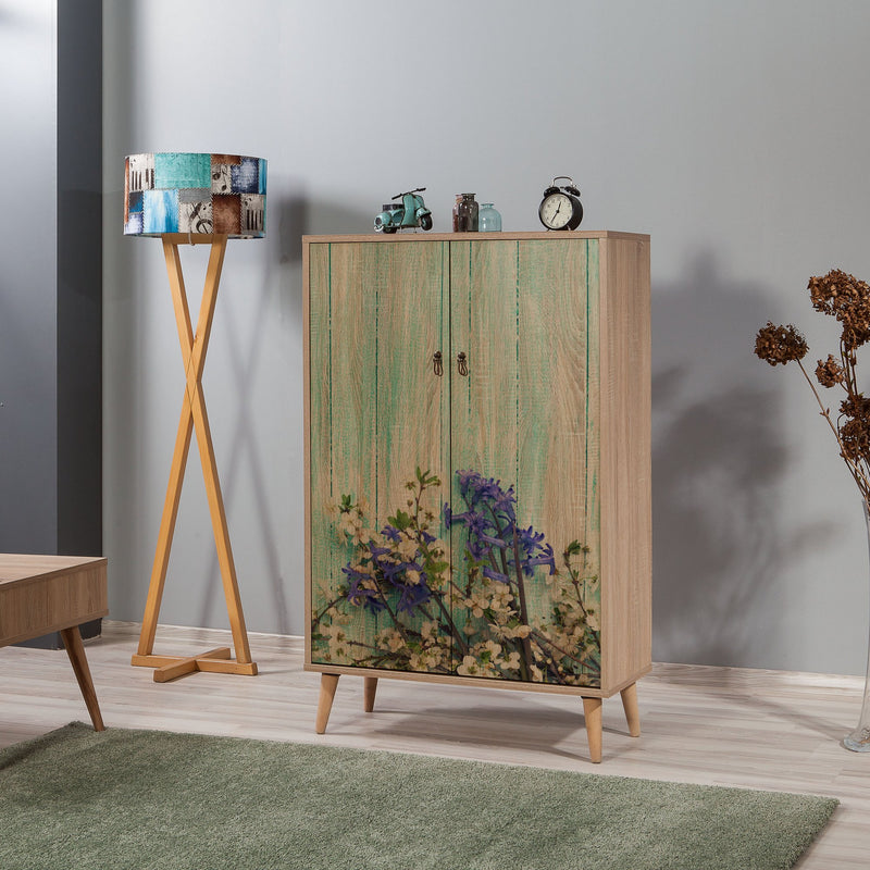 Dulap multifunctional Asi Home Multibox - 727,  Stejar, 80 x127 x36 cm