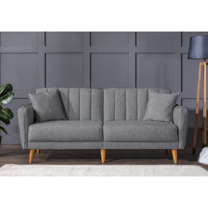 Set canapea extensibilă si fotoliu Aqua Dark Grey