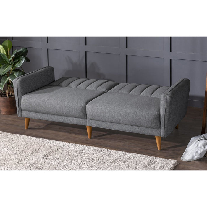 Set canapea extensibilă si fotoliu Aqua Dark Grey