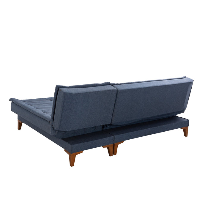 Coltar Extensibil Asi Home Santo-Dark Blue, 225X86X85cm