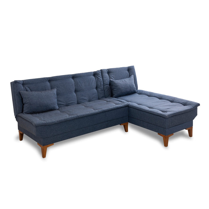 Coltar Extensibil Asi Home Santo-Dark Blue, 225X86X85cm