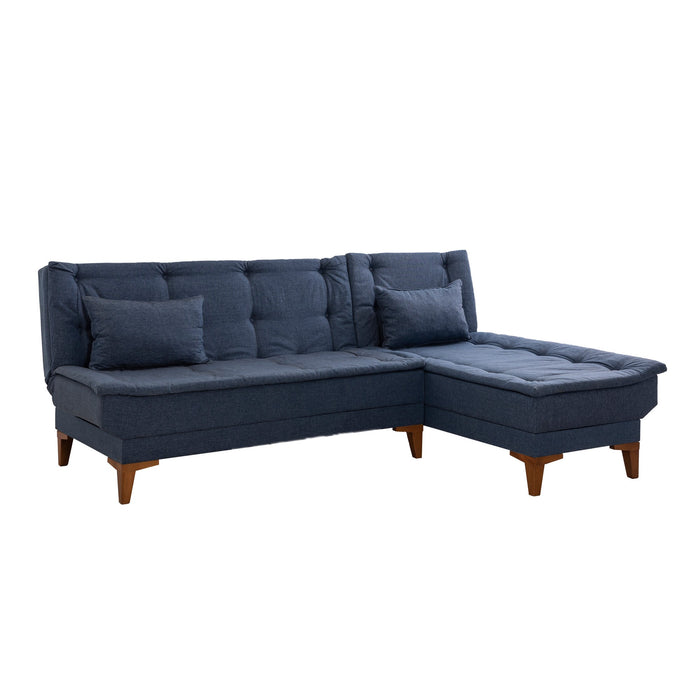 Coltar Extensibil Asi Home Santo-Dark Blue, 225X86X85cm