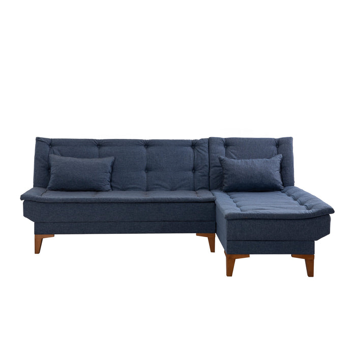 Coltar Extensibil Asi Home Santo-Dark Blue, 225X86X85cm