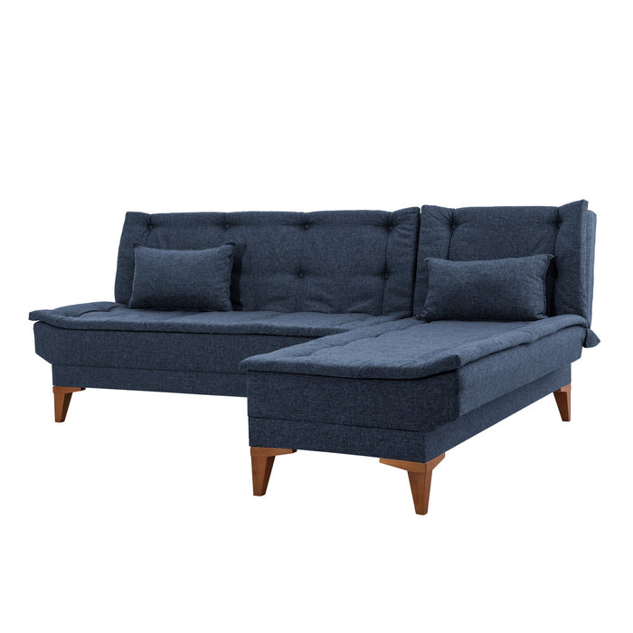 Coltar Extensibil Asi Home Santo-Dark Blue, 225X86X85cm