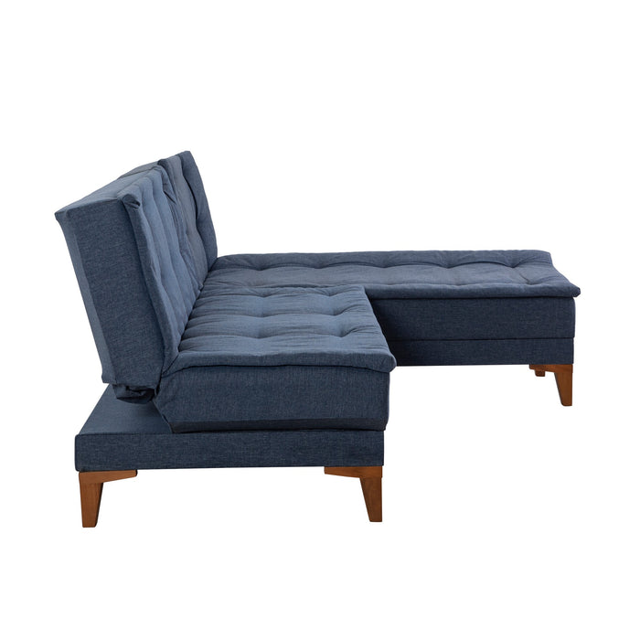 Coltar Extensibil Asi Home Santo-Dark Blue, 225X86X85cm