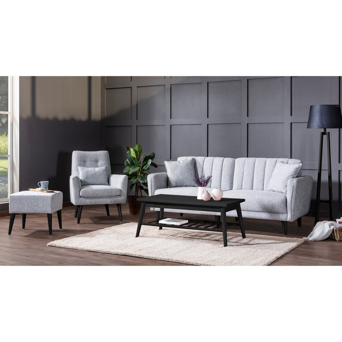 Set canapea extensibilă si fotoliu Aqua - s  Grey