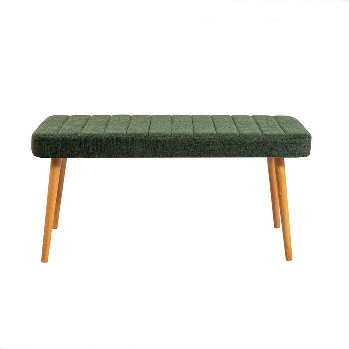 Set Masa Extensibila & Set Scaune (4 Bucati) Asi Home Santiago Atlantice -Green, Pin/Verde, 153x77x75/47x89x47/100x48x39cm