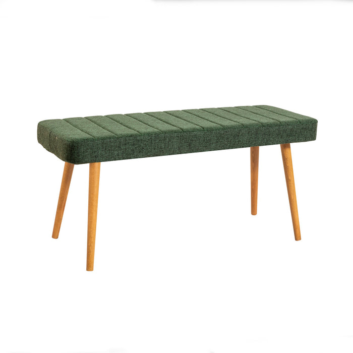 Set Masa Extensibila & Set Scaune (4 Bucati) Asi Home Santiago Atlantice -Green, Pin/Verde, 153x77x75/47x89x47/100x48x39cm