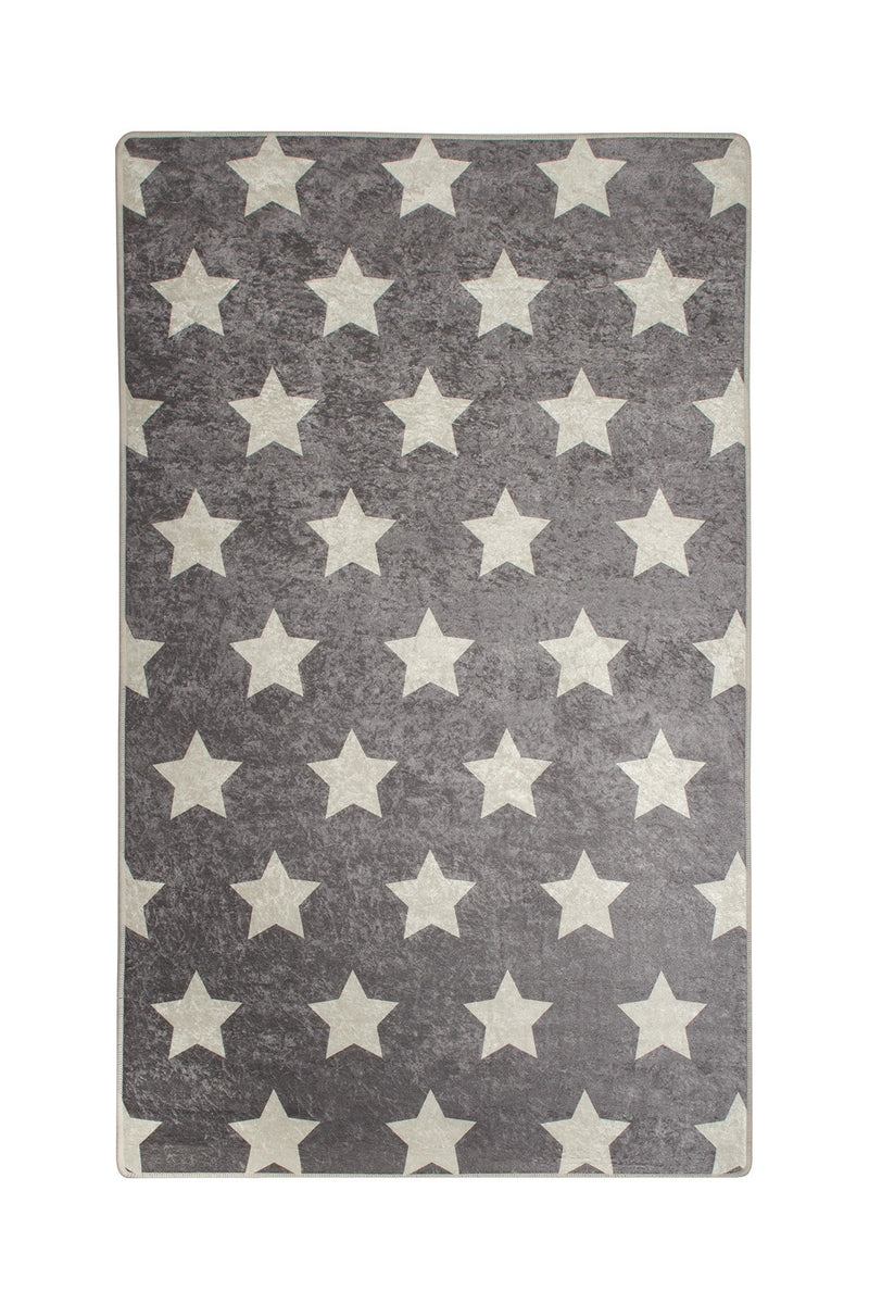Covor Camera Copii Asi Home Stars, 140 x 190cm, Catifea, Multicolor