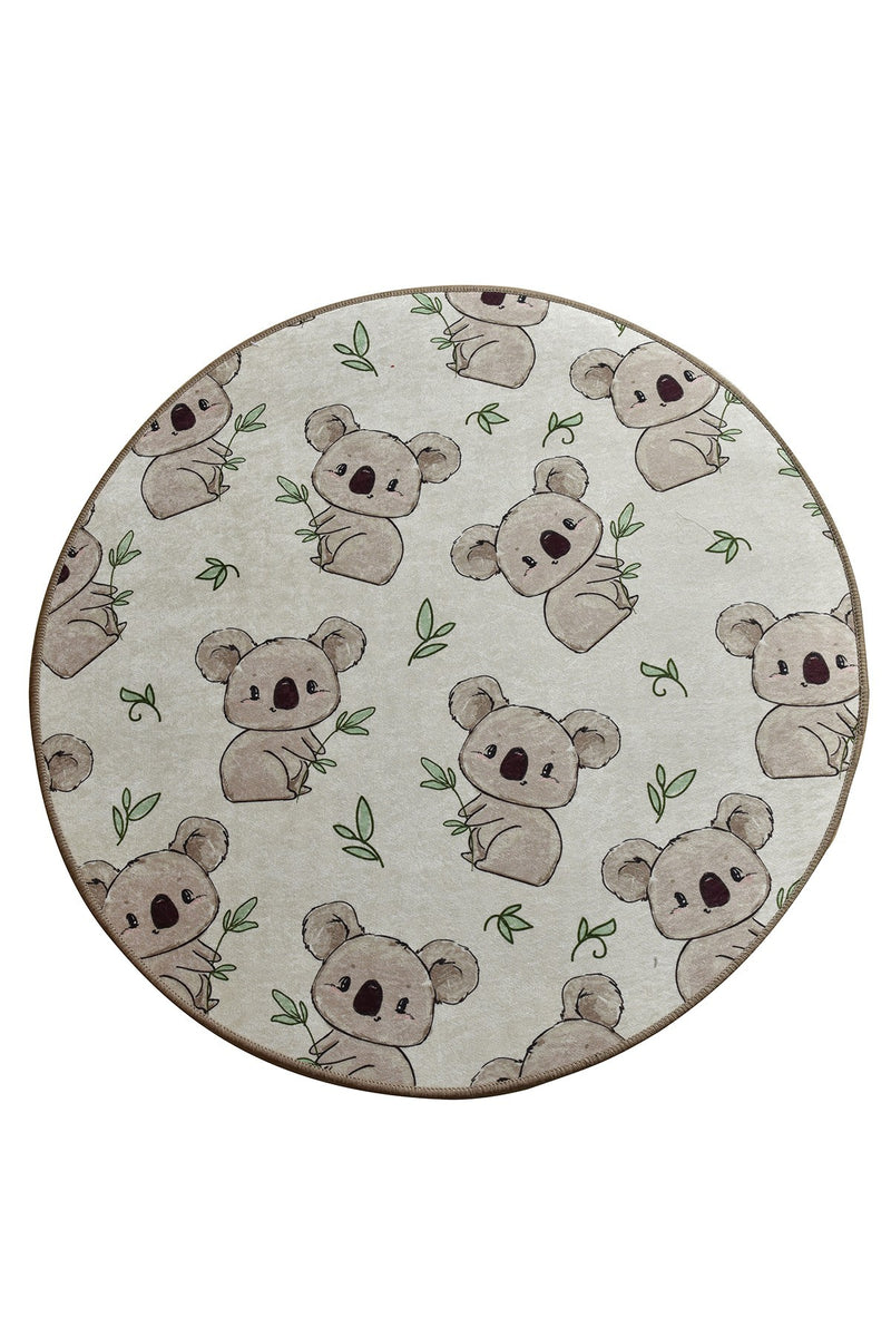Covor Camera Copii Asi Home Koala, 100cm, Catifea| Poliester, Multicolor