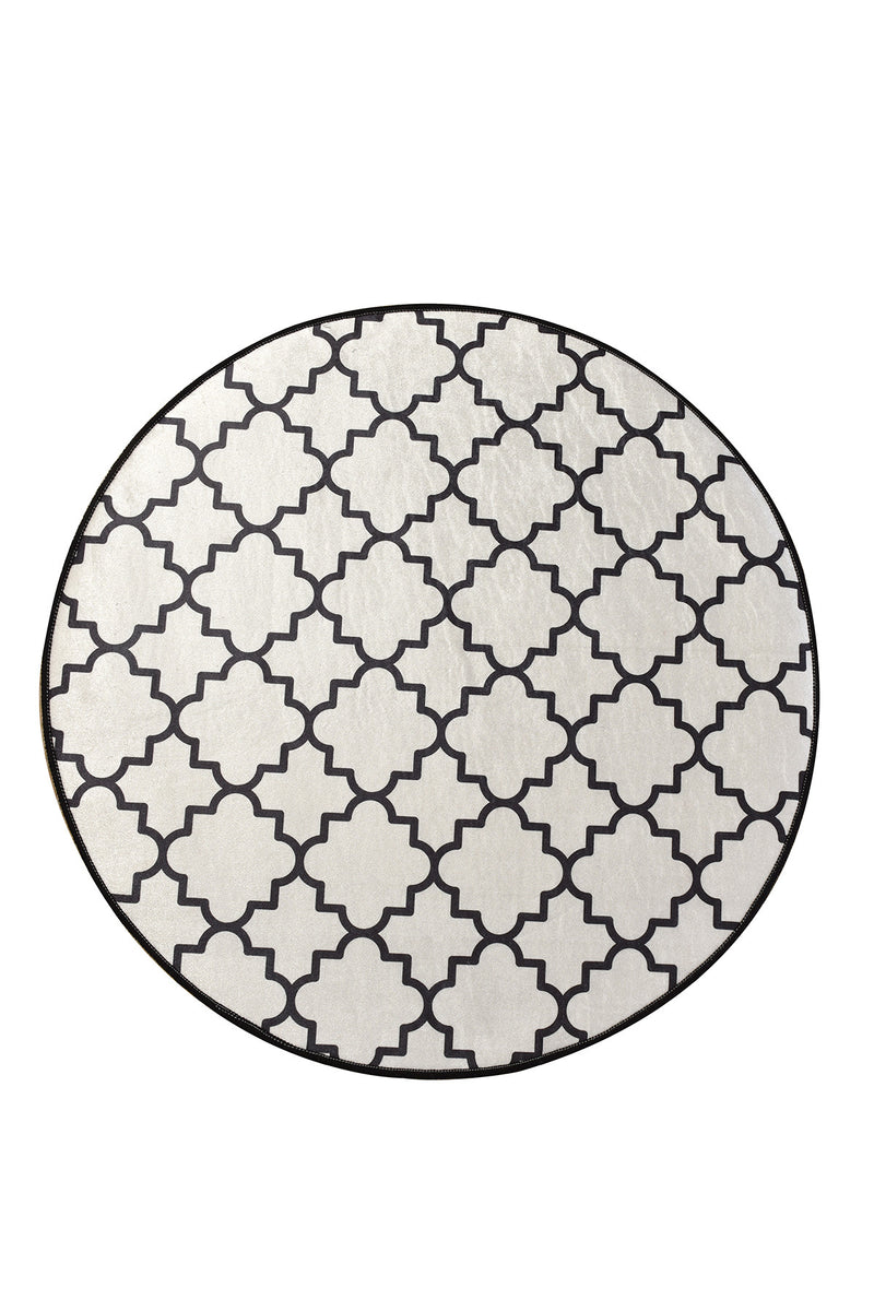 Covor Hol Asi Home Kupa - White  , 100cm, Catifea, Multicolor