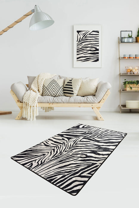 Covor Asi Home Zebra  , 160 x 230cm, Catifea| Poliester, Multicolor