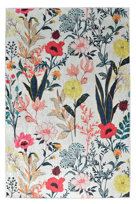 Covor Asi Home Many Flowers, 160 x 230cm, Catifea| Poliester, Multicolor