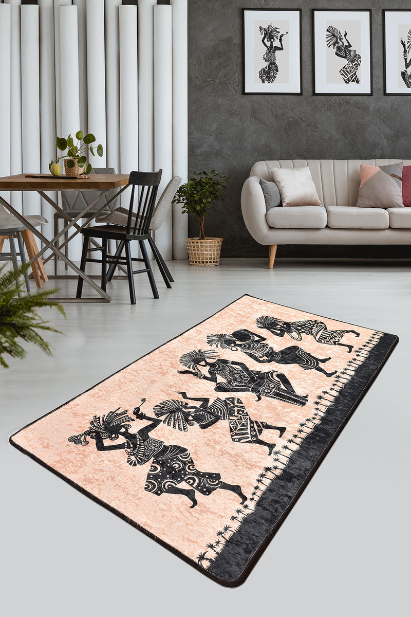 Covor Hol Asi Home Bantu  , 80 x 150cm, Catifea| Poliester, Multicolor