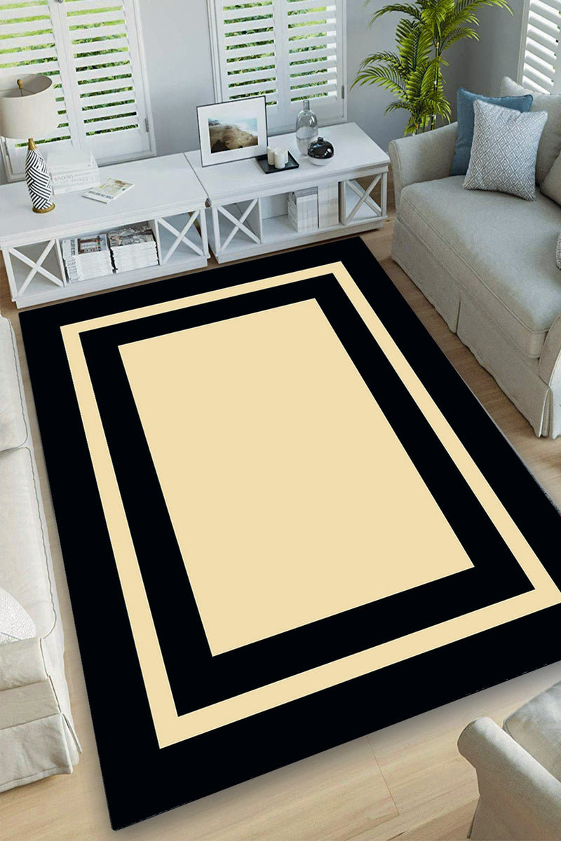 Covor Asi Home Frame, 160 x 230cm, Catifea| Poliester, Multicolor