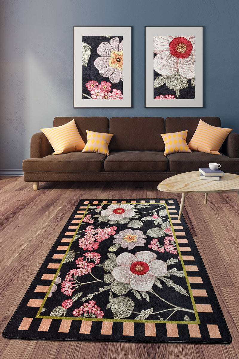 Covor Asi Home Nanna, 120 x 180cm, Catifea| Poliester, Multicolor