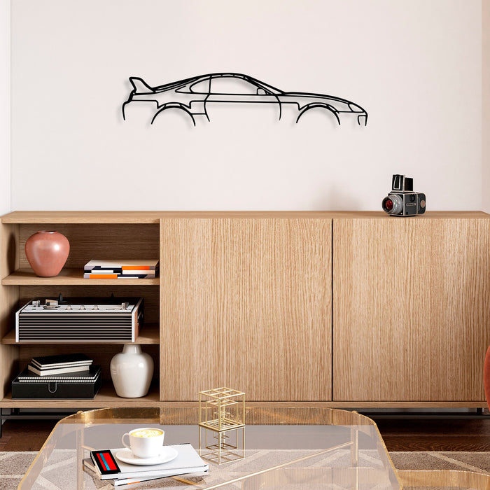 Decoratiune de Perete din Metal  Asi Home Toyota Supra Silhouette, 70 x 15 cm