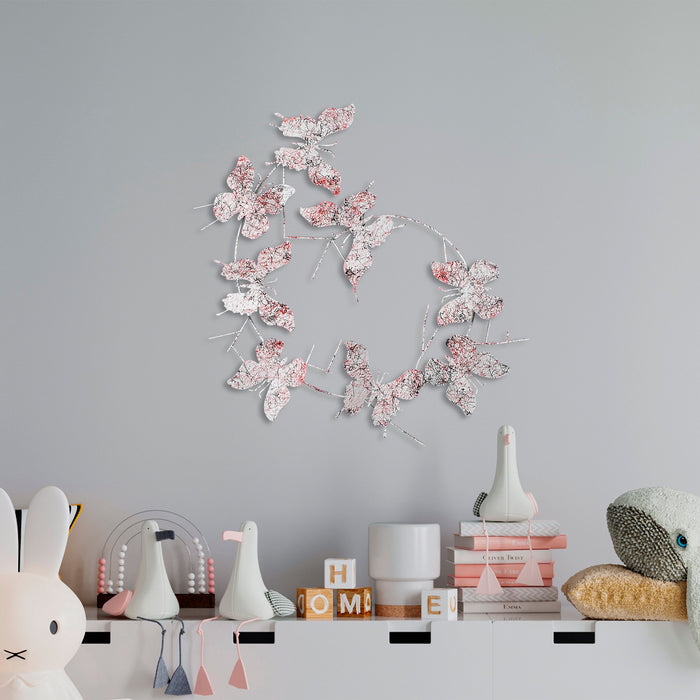 Decoratiune de Perete din Metal  Asi Home Butterflies - 1, 80cm x 80 cm