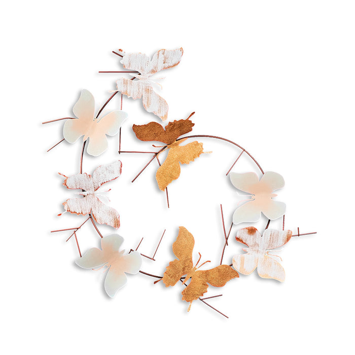 Decoratiune de Perete din Metal  Asi Home Butterflies - 3, 80cm x 80 cm