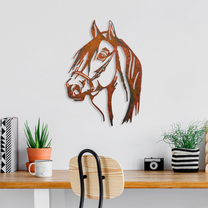 Decoratiune de Perete din Metal  Asi Home Horse - 1, 38 cm x 53 cm