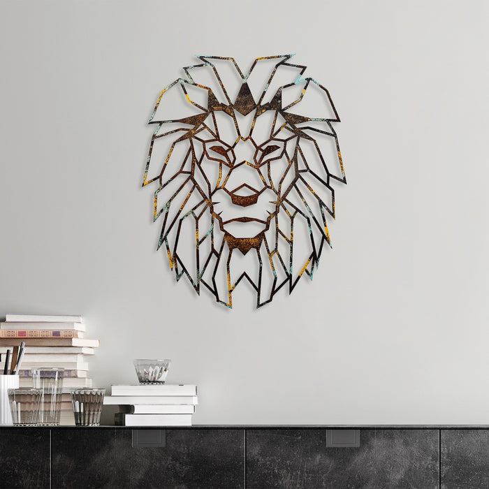 Decoratiune de Perete din Metal  Asi Home Lion - 3, 40 cm x 50 cm