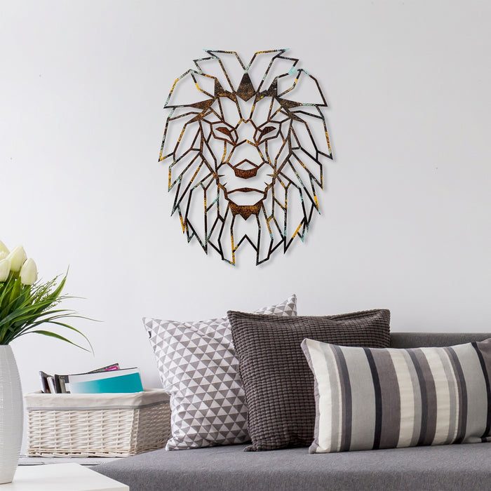 Decoratiune de Perete din Metal  Asi Home Lion - 3, 40 cm x 50 cm