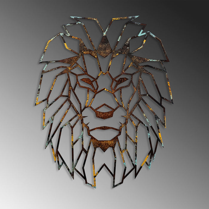 Decoratiune de Perete din Metal  Asi Home Lion - 3, 40 cm x 50 cm